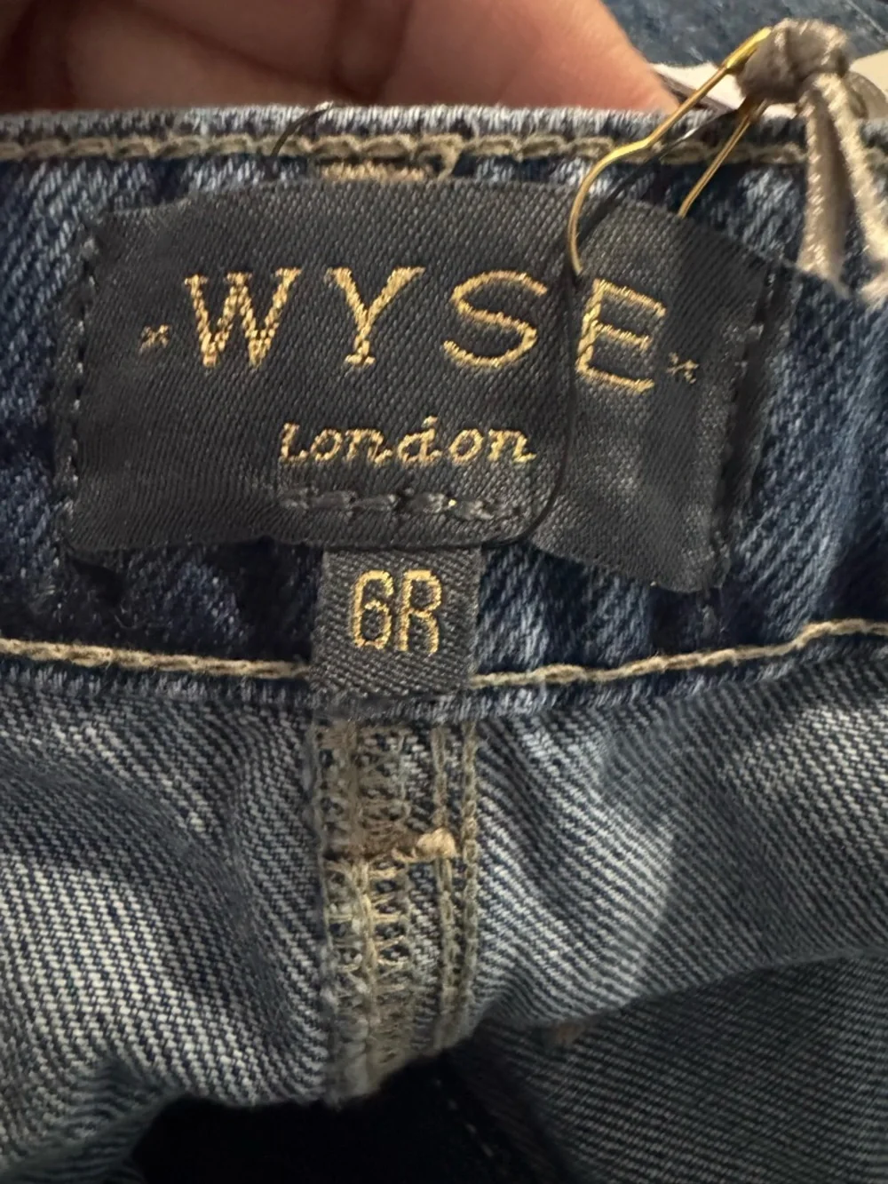 NWT WYSE London Ric Rac Denim Skirt Midi Size 33